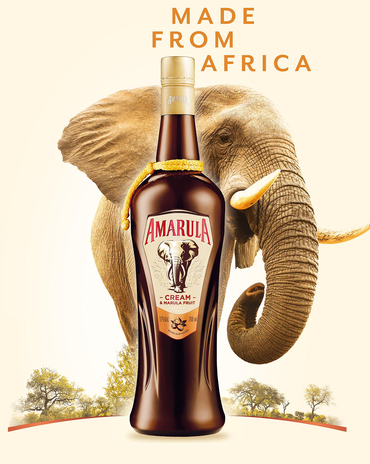 The new Amarula Cream bottle is named after a rescued orphan elephant, Jabulani.