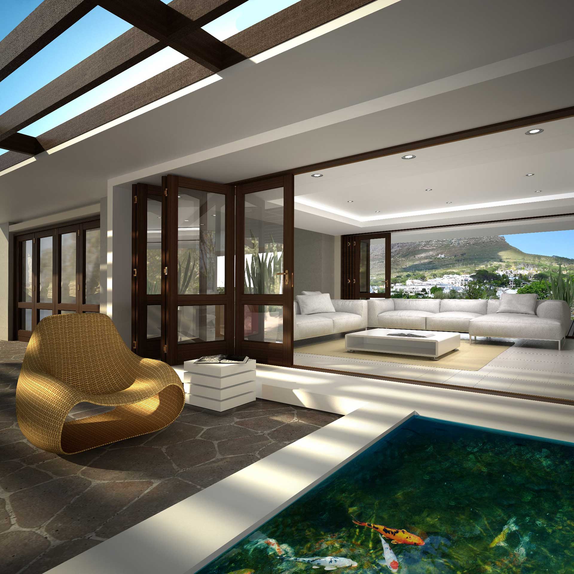 Swartland Fold-a-Side patio doors ideal for large openings