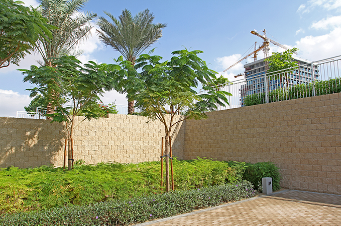 vertical boundary wall