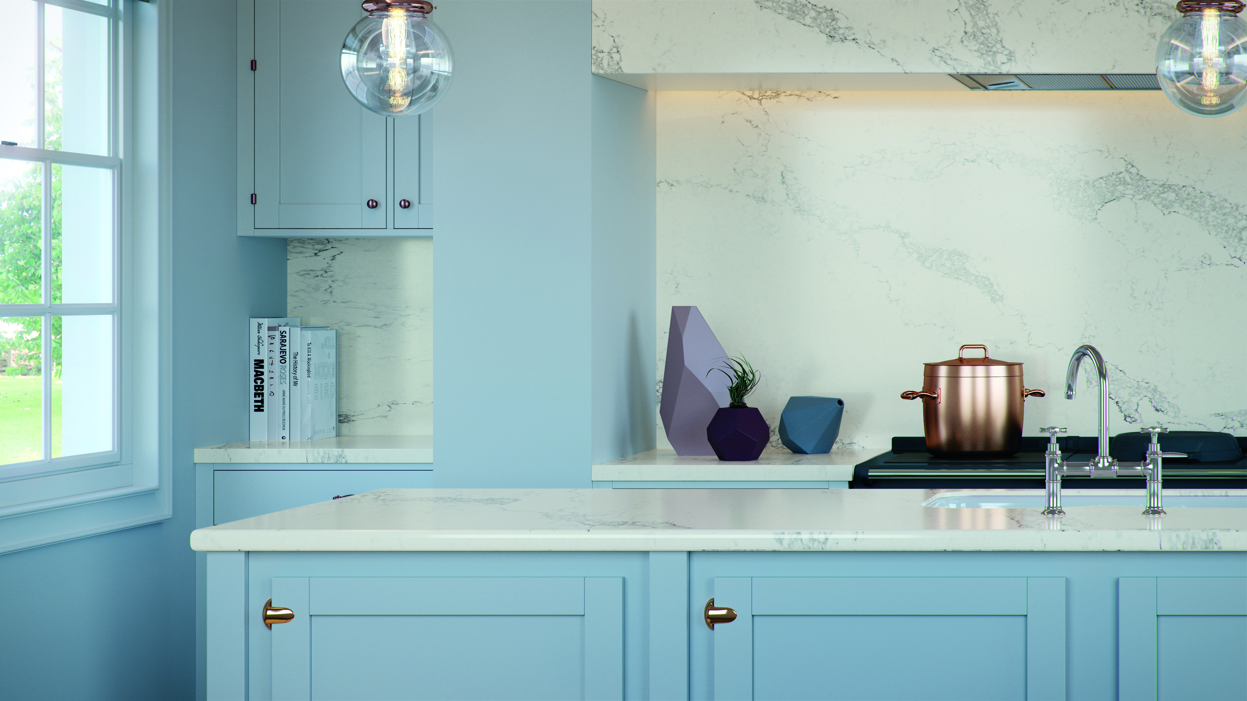 Statuario Maximus 5031 Caesarstone is the classic choice if you’re looking for a one-up on white marble. The 13mm gauge makes it the ideal surface for wall cladding, countertops and backsplashes, anywhere in the home.
