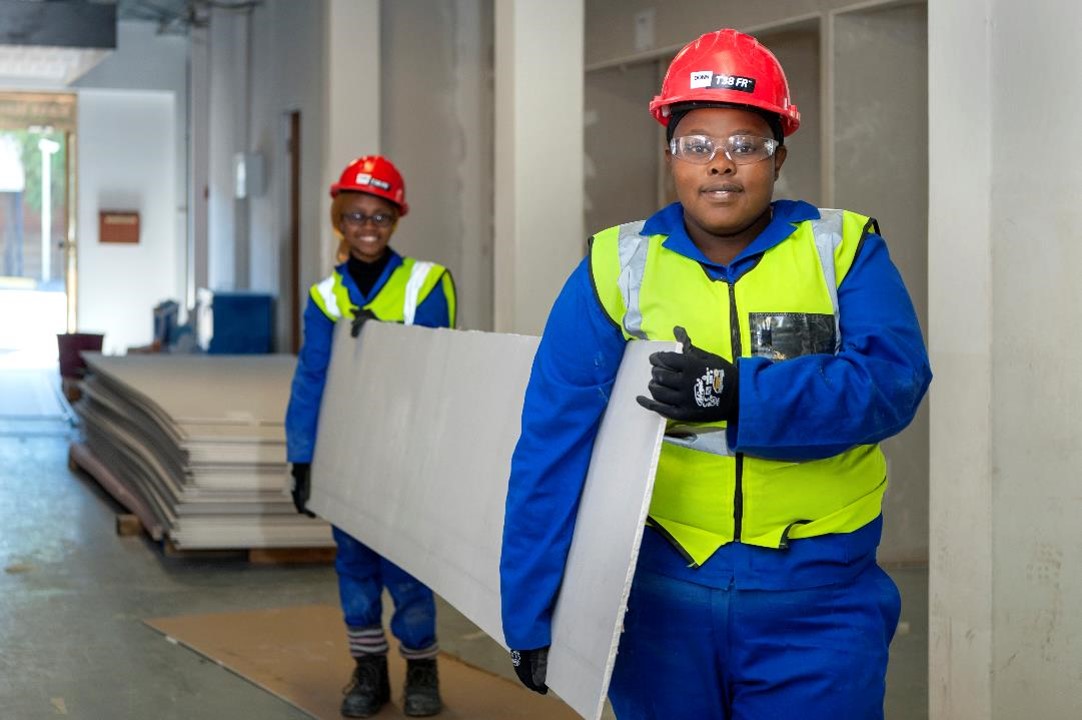 students doing practical training at saint gobain training academy