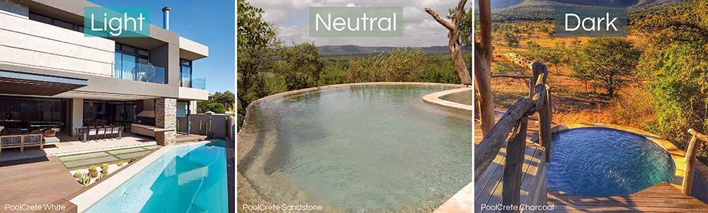 pool plaster colour choices with environmental sustainability benefits