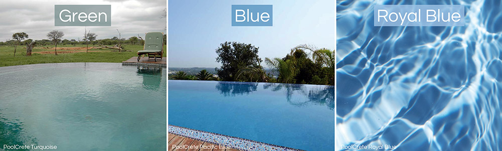 swimming pool plaster colours royal blue look